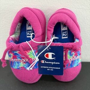 Champion Kids' Pink and Tie-Dye Slippers